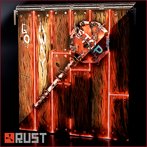 No Trespassing | Garage Door (Glow)