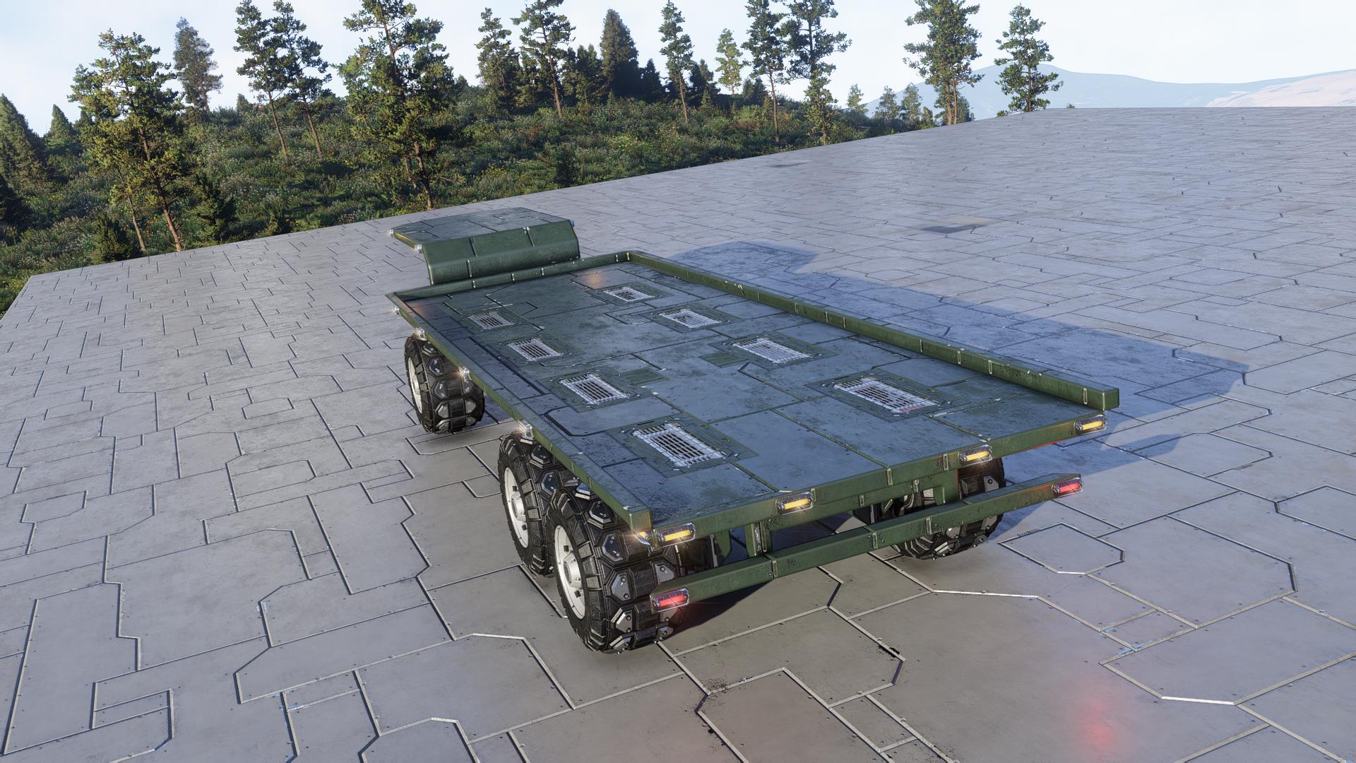 Flat-bed Trailer For CT-5 Semitrailer Tractor preview