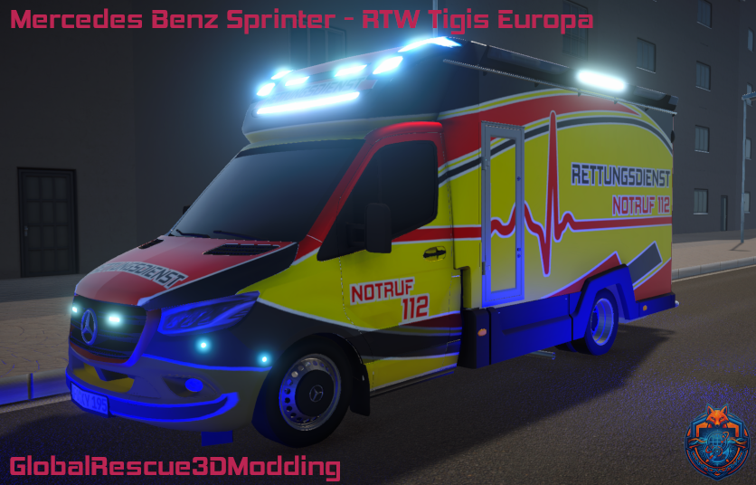 MB Sprinter 2019 Tigis Europa - Ambulance