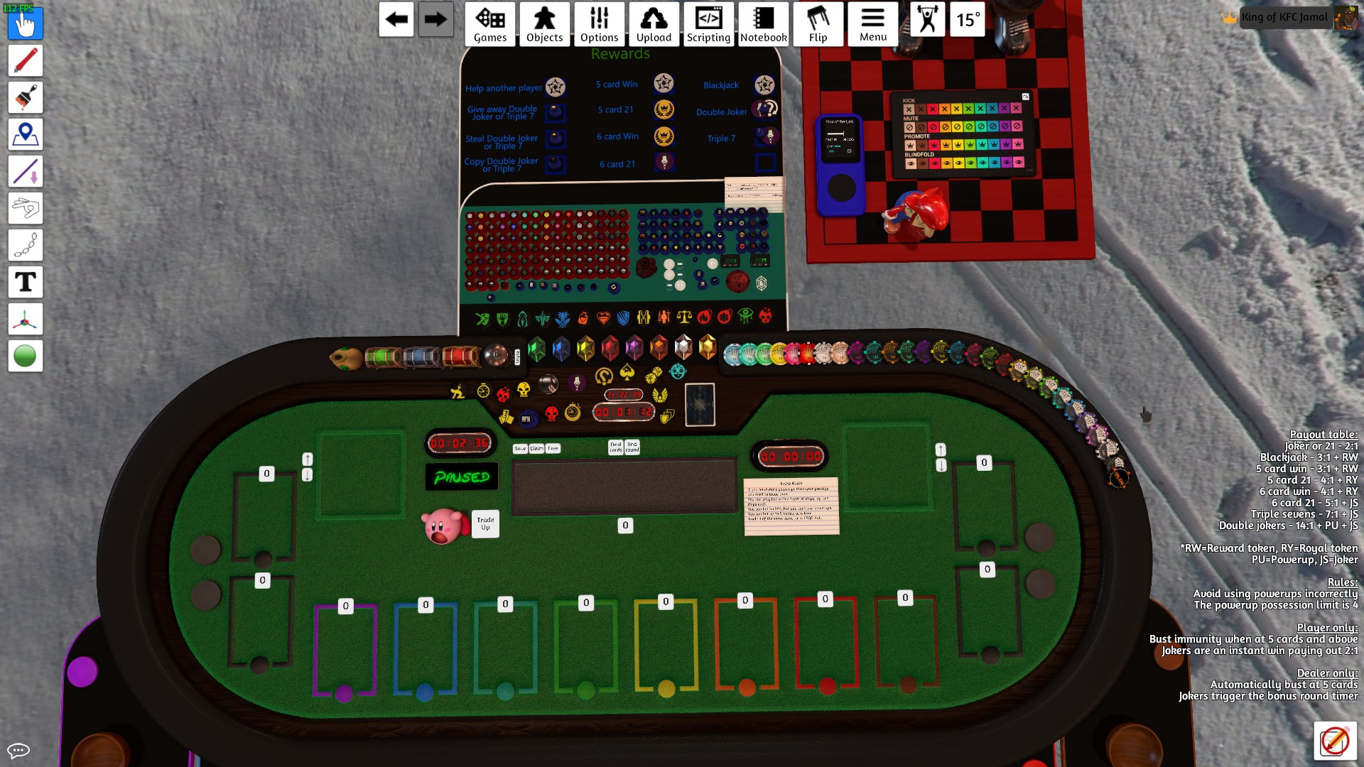 Jamal's Blackjack Table
