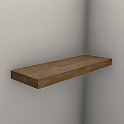 Wooden shelf module 75 cm