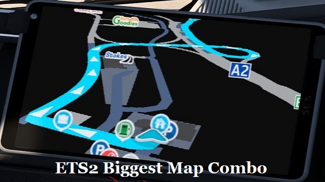 Waze colors for Biggest Map Combo [Blue] preview