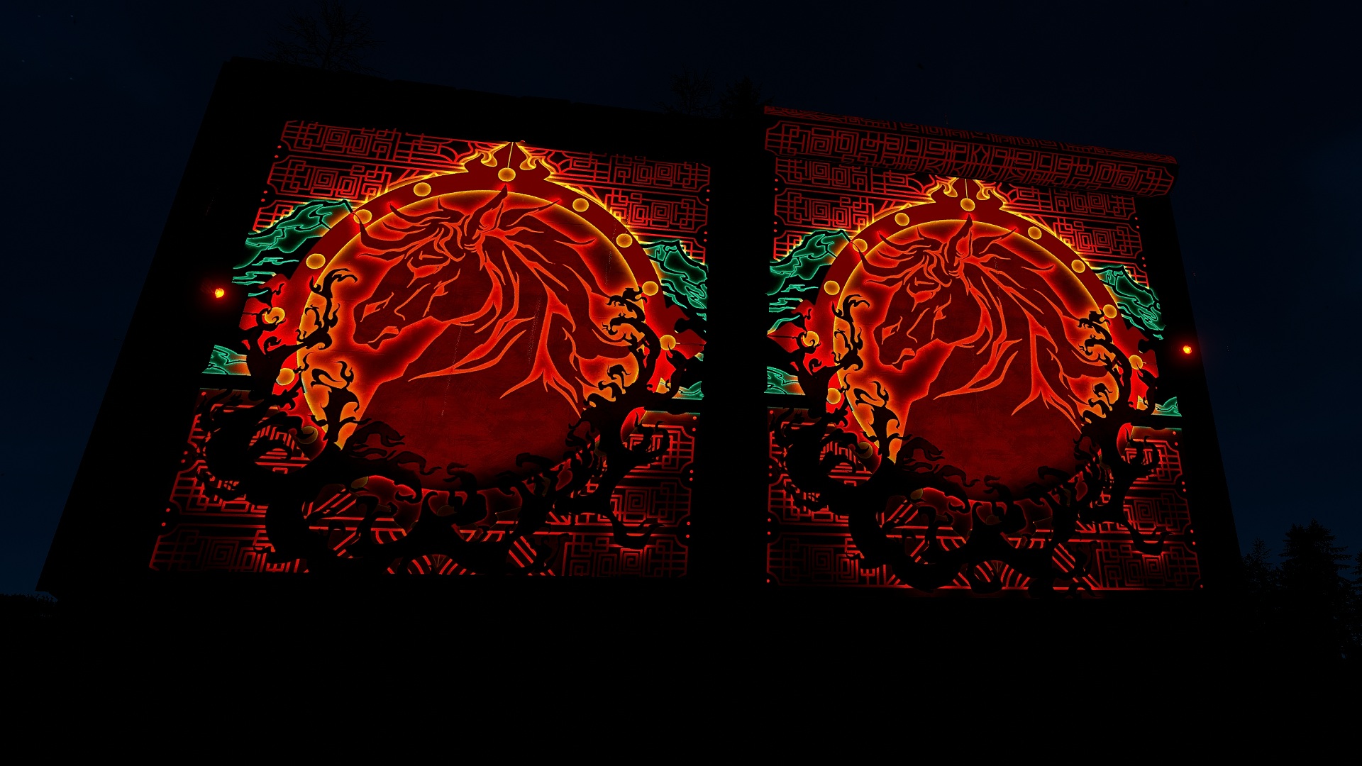 Year of the Horse Garage Door thumbnail 3