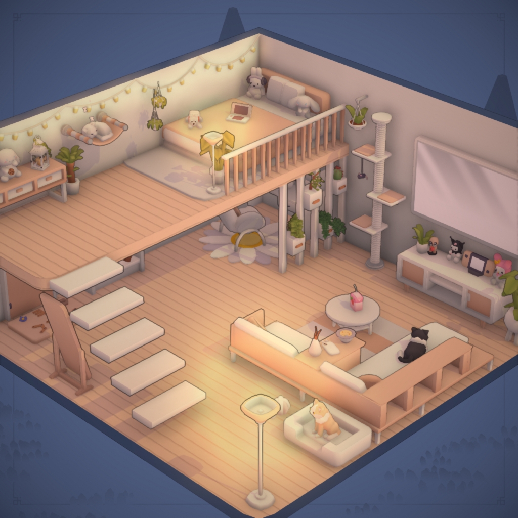 Bed + Living Room