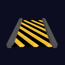 Scifi Caution Floor Border