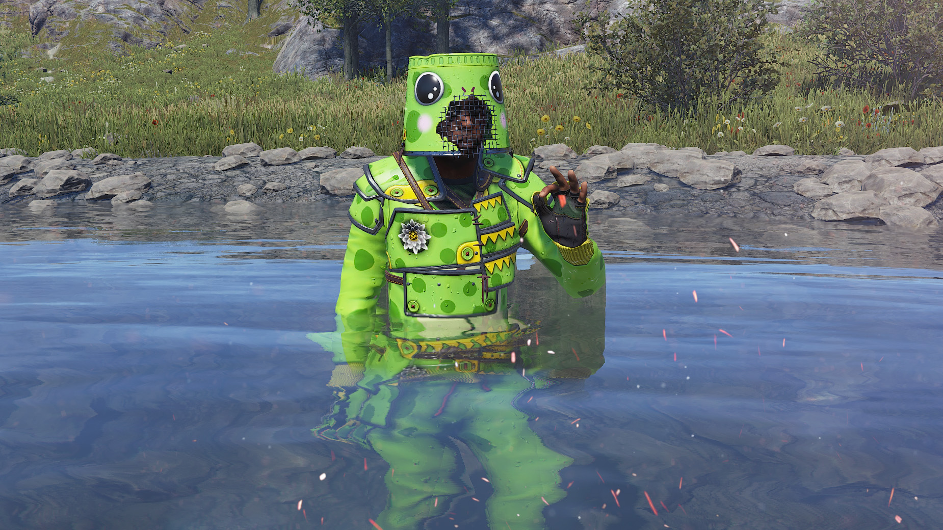 Frog Cosplay Bucket Helmet