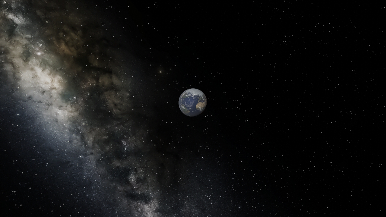 Earth and moon size of a baseball