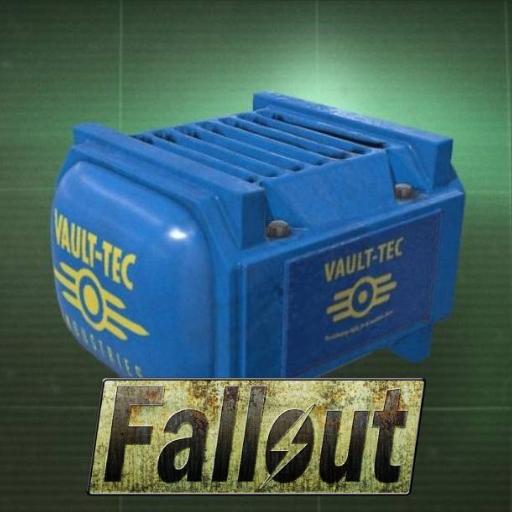 Vault Tec crate (plays Fallout theme)