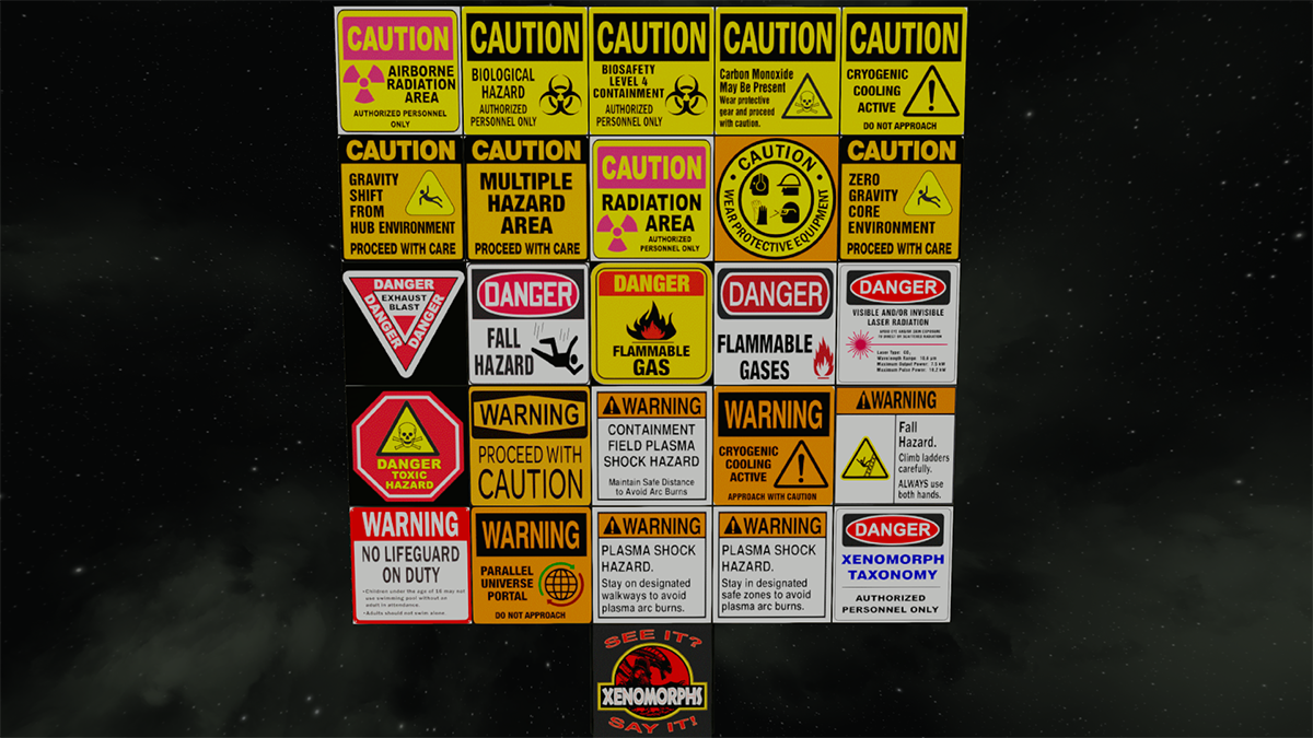 Caution-Warning-Danger Signs