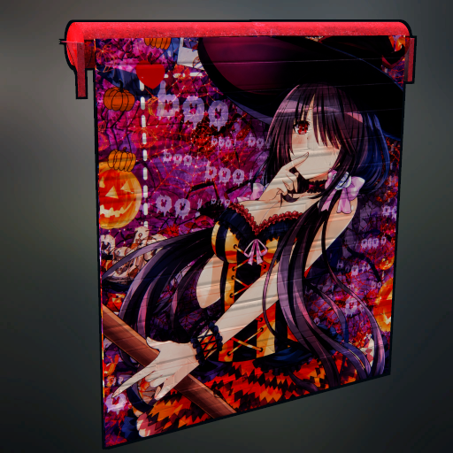Halloween Garage Door Kurumi