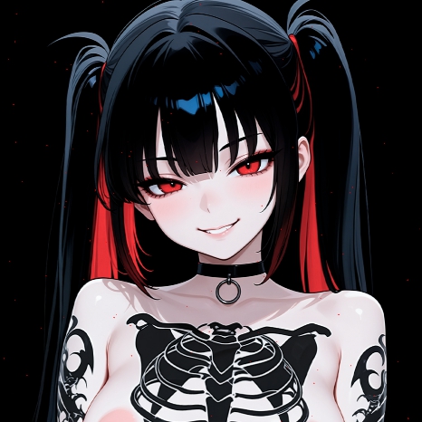 Girl | Dark Background | Dark / Colored Versions | 4K preview