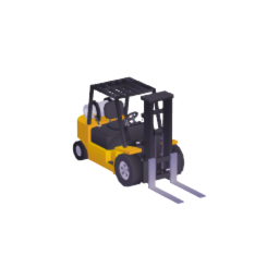 Forklift / Hi-Lo (Yellow, Large)