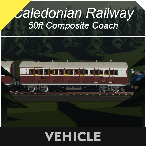 Caledonian Railway 50ft Composite-Coach
