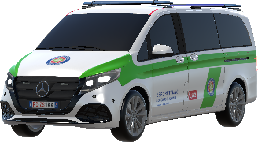 Bergrettungsdienst im Alpenverein Südtirol / Soccorso Alpino AVS - Mannschaftstransportfahrzeug / Mezzo trasporto personale preview