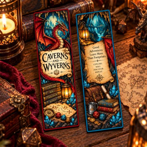 Caverns and Wyverns Bookmark 2 preview