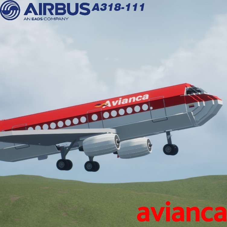 Softbody AIR LINER Airbus A318-111 Avianca