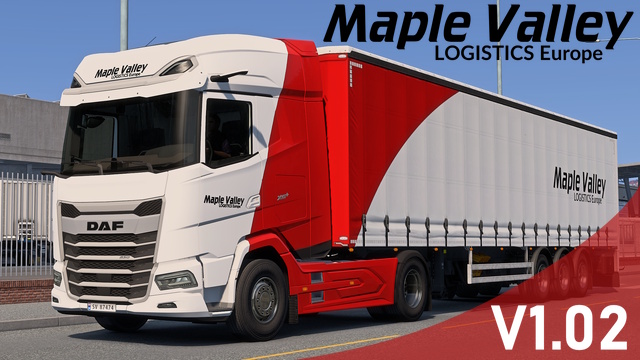 Maple Valley Europe (changeable colors) - v1.02 DAF trucks
