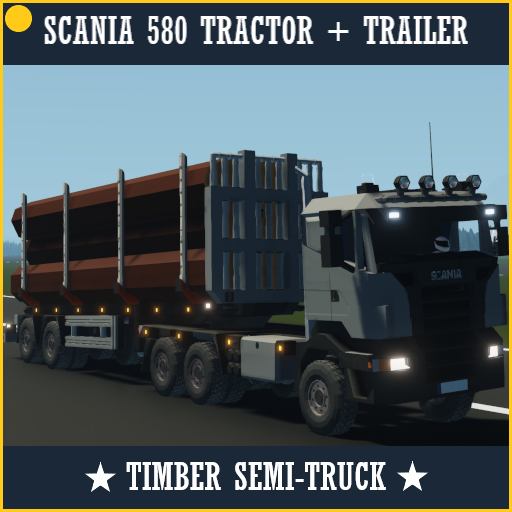 SCANIA 580 TIMBER SEMI-TRUCK