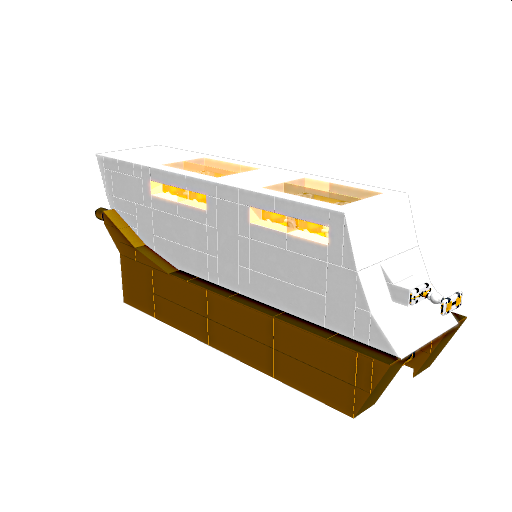 Bio-Vylith Hover Train, passanger carriage preview