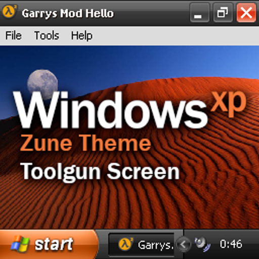 Windows XP Zune Theme Toolgun Screen [Reskin]