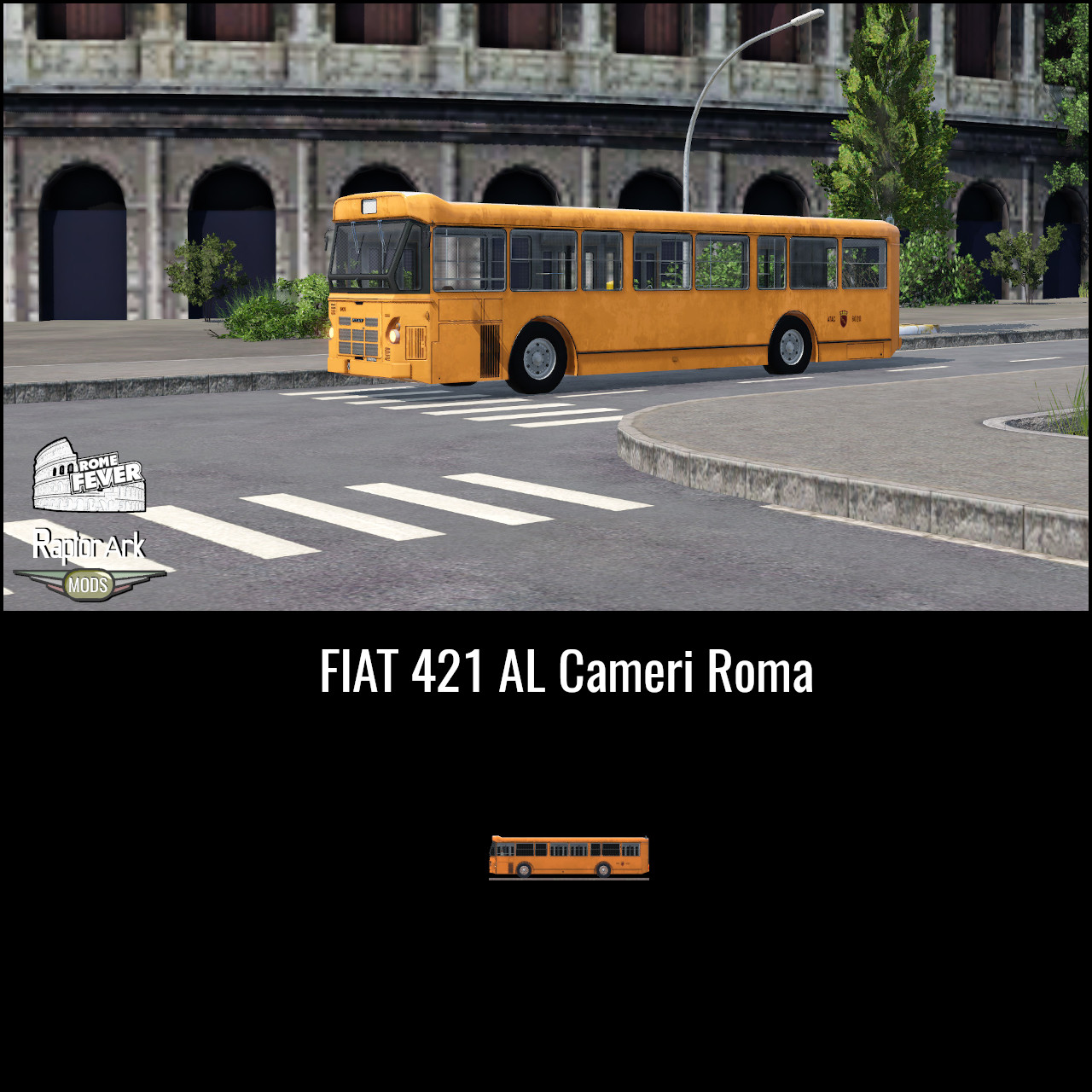 Fiat 421AL Cameri Roma bus