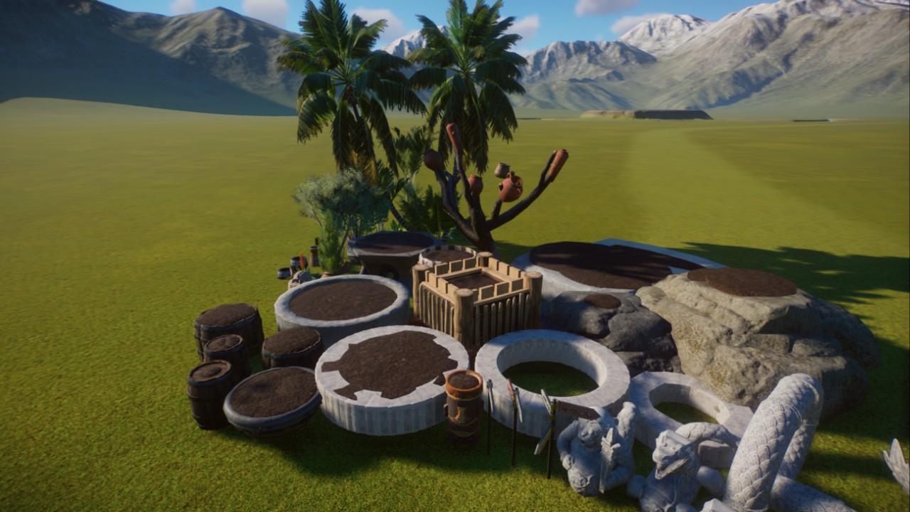 Planters, Other Scenery Pieces