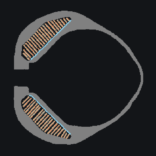 T-72B3 Turret Armor – Top-Down Cross-Section