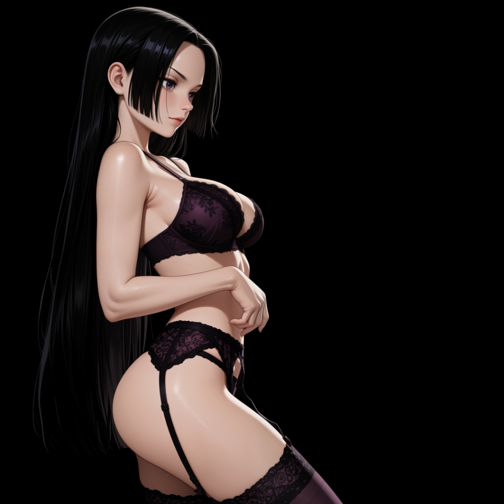 Boa Hancock [One Piece] | Dark Background | Dark & Colored Versions | 4K