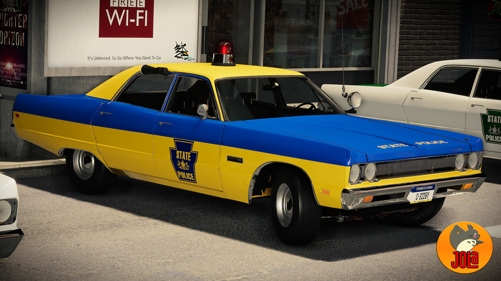 Livery Plymouth Fury - Pennsylvania SP yellow/blue