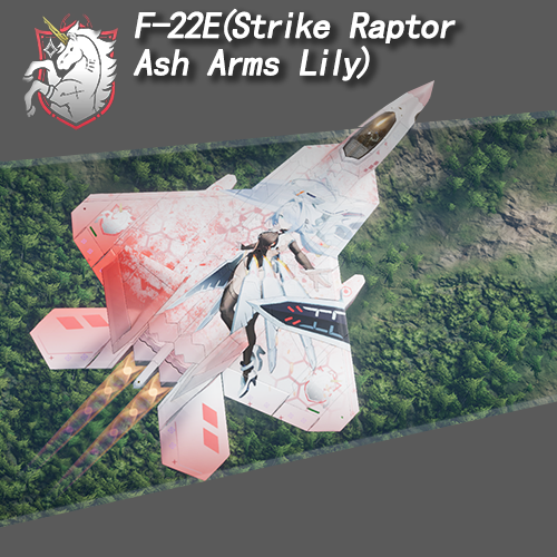 F-22(Strike Raptor )(Ash Arms Lily livery) preview