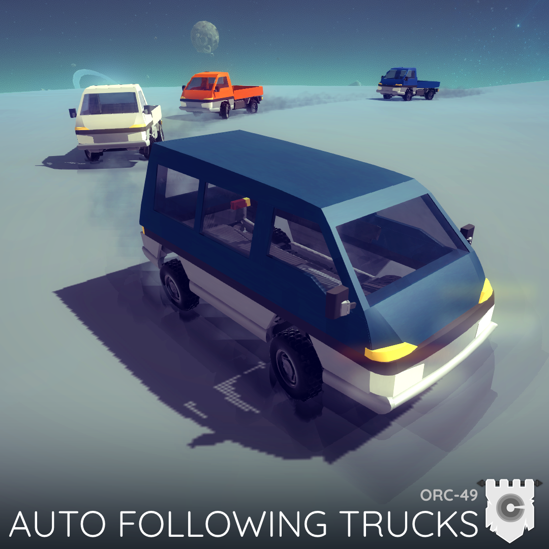 Auto Following Trucks