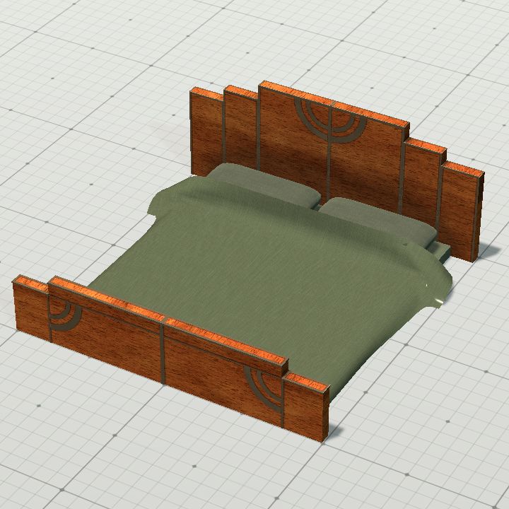 hotel bed art deco 20s