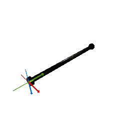 Old long round beam