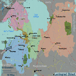 Leningrad  region cities (Russia)