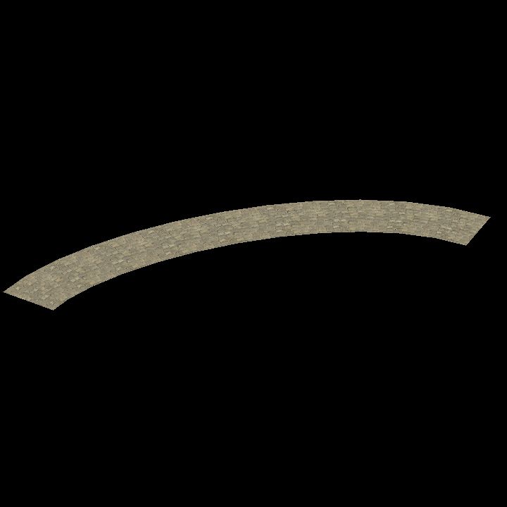 Cobbled road - Curve 5