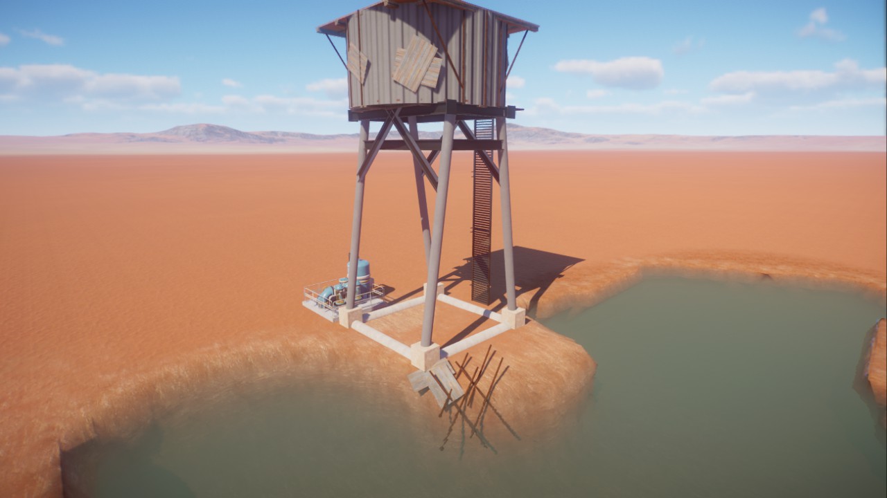 Leaking water tower/tank