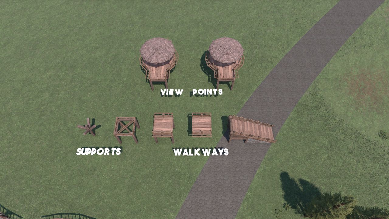 Rustic Raised Walkway Set