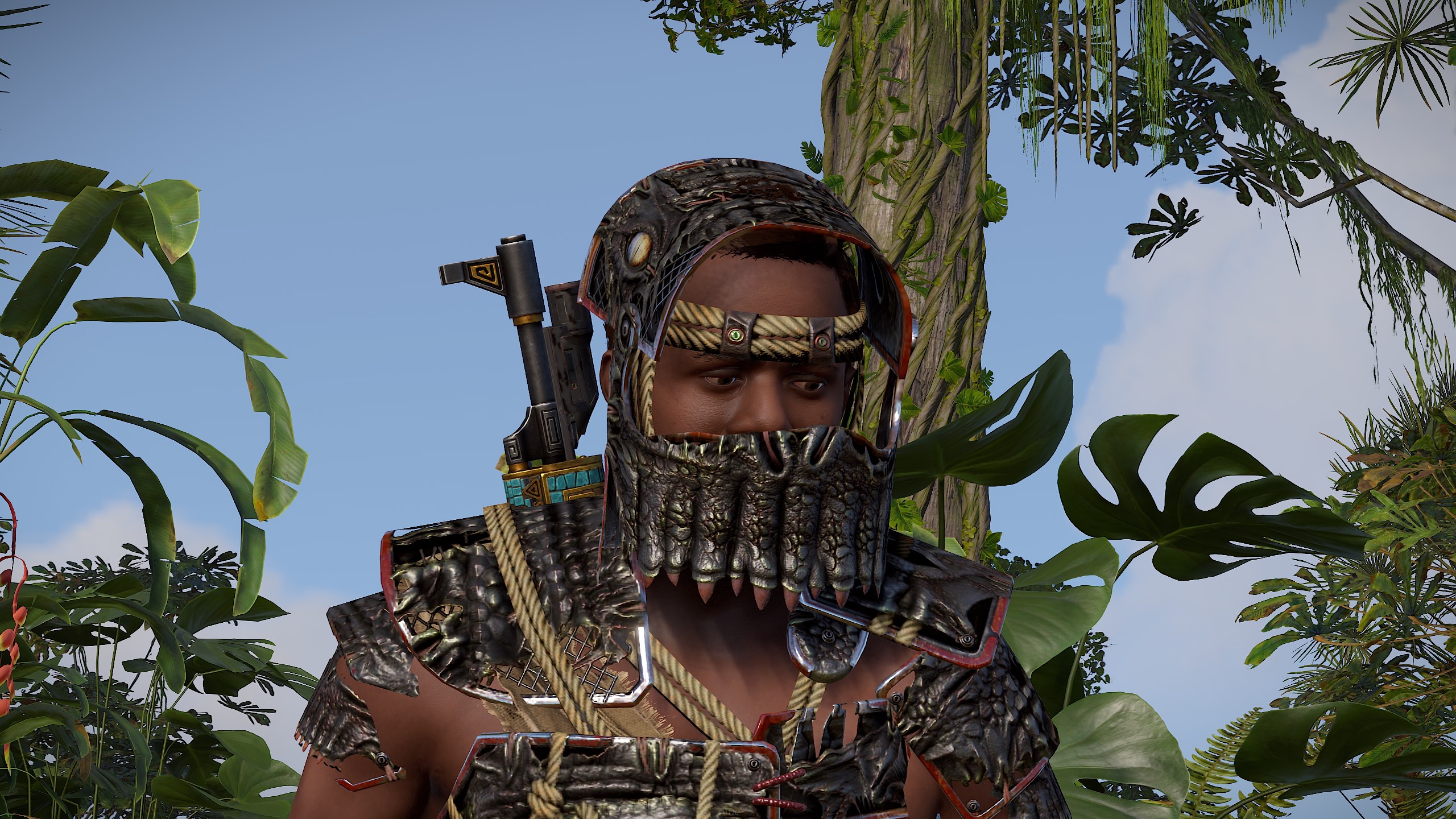 Black Alligator Helmet thumbnail 3
