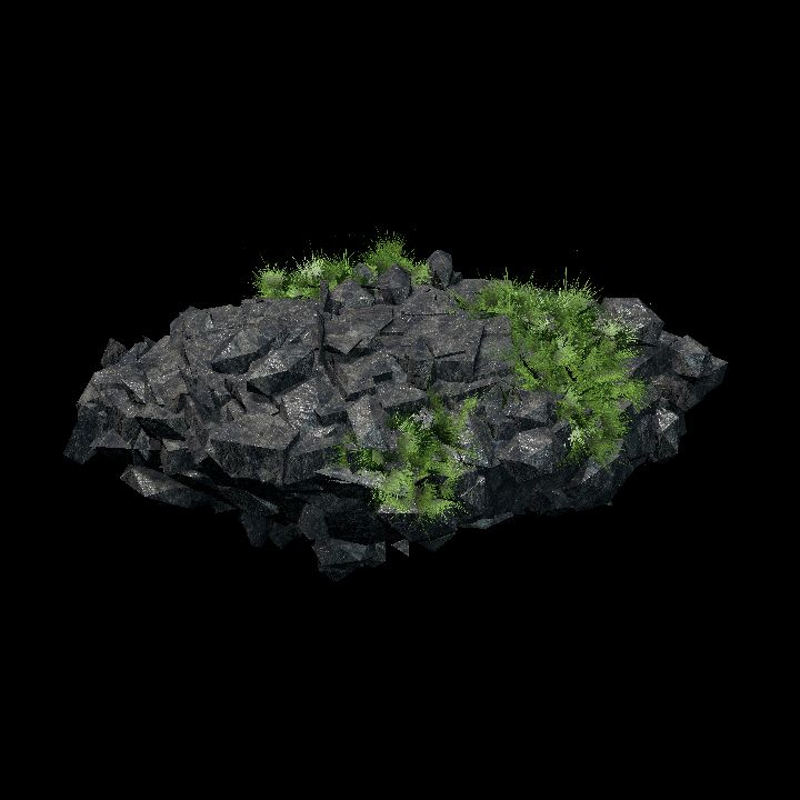 Jungle Ruins - rubble or rock 7