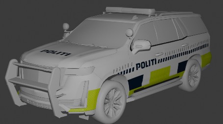 Danish police car skin for UTV_V1