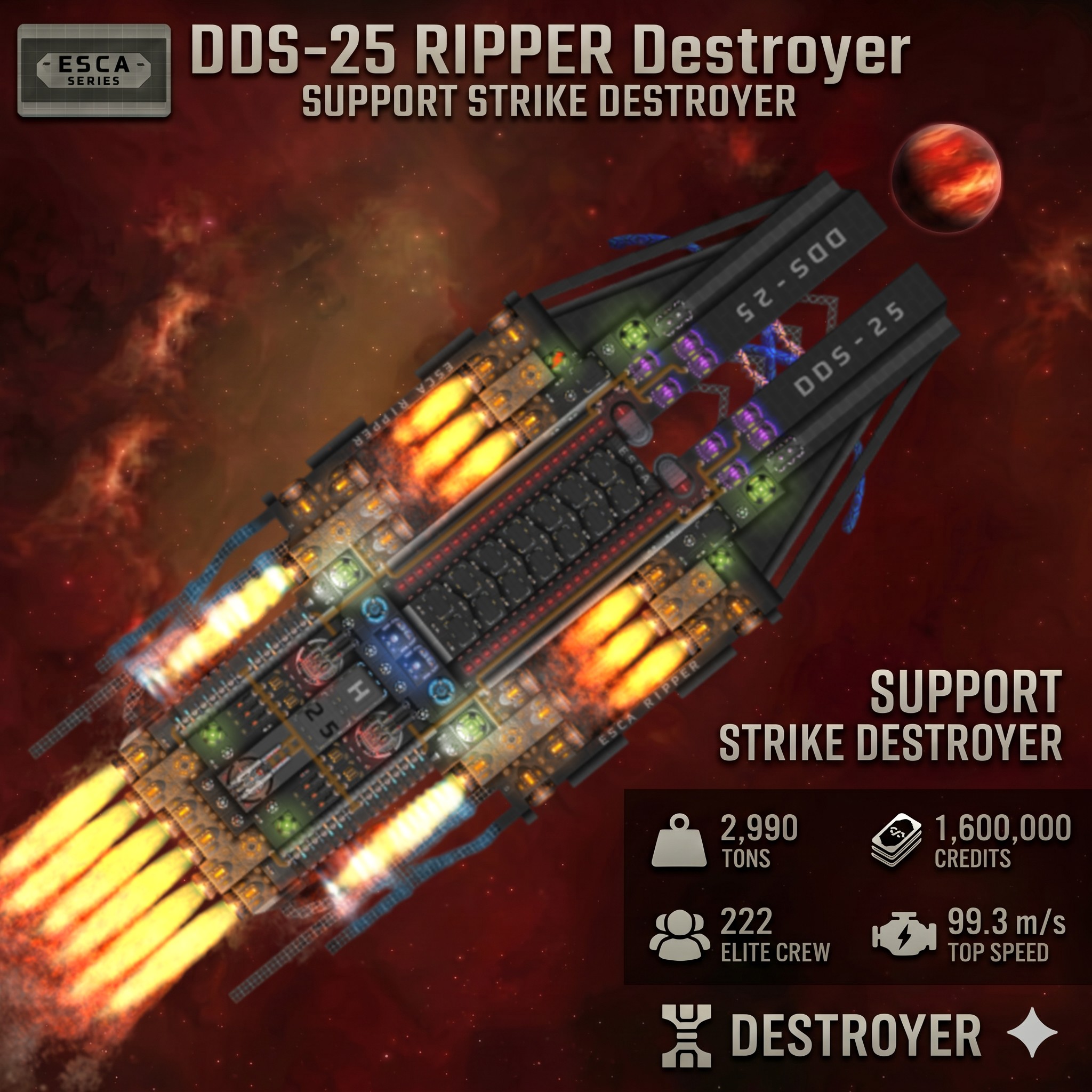 ESCA-25 RIPPER Destroyer
