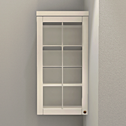Linnea Kitchen hanging glass cabinet 50 cm White