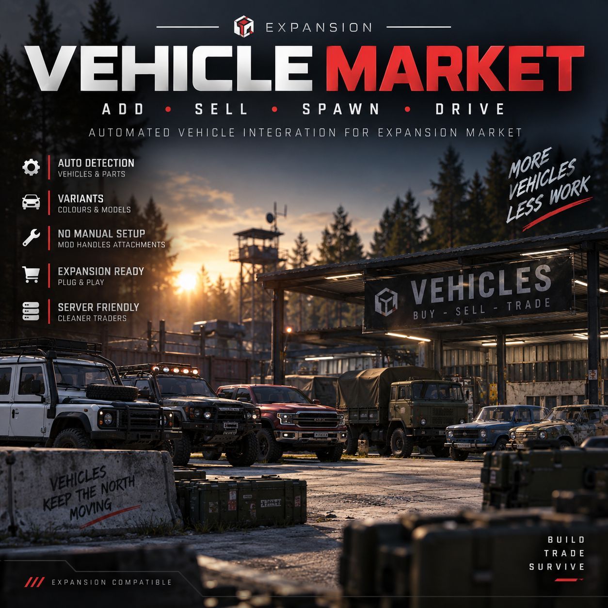 Expansion Market Car Auto Build
