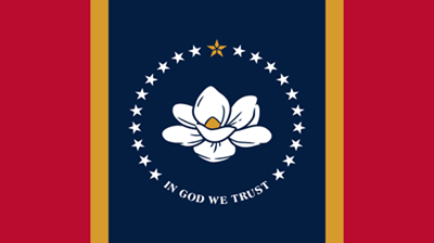 The flag of the state of Mississippi