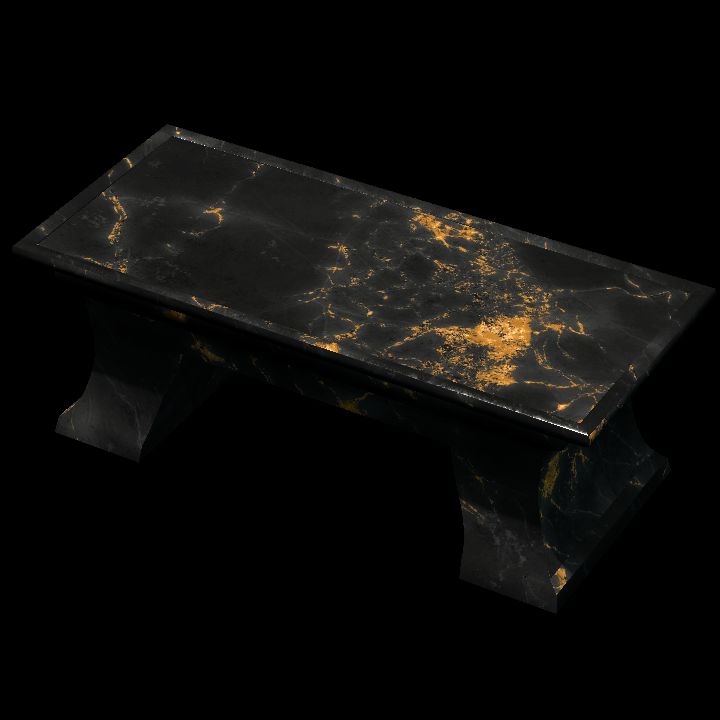 Table, Pitch & Amber Marble