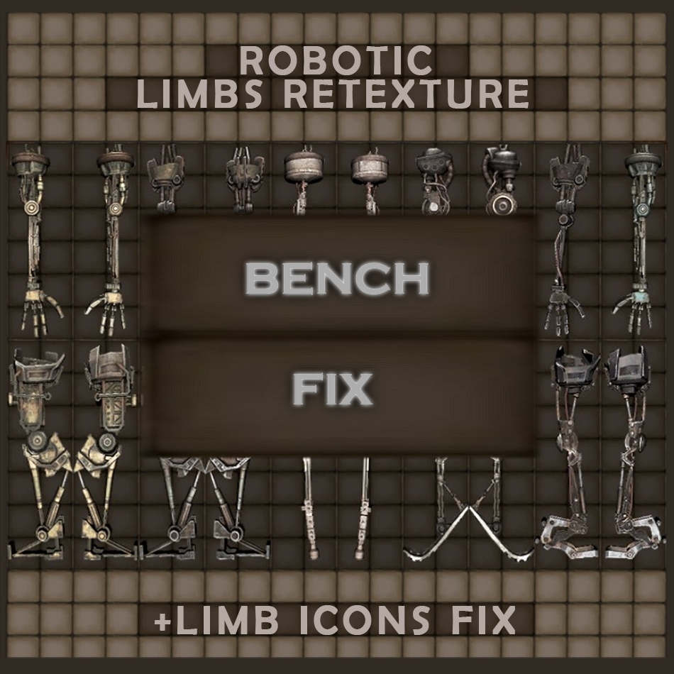 Robotic limbs extended becnch fix
