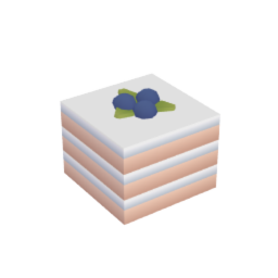 Square Blueberry Cake