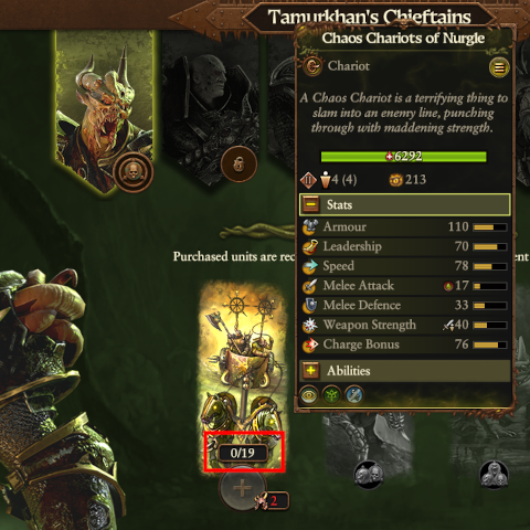 Tamurkhan Chief Units - Higher Cap preview