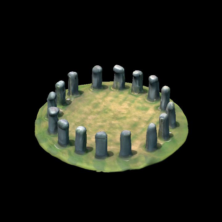 Standing stone circle monoliths 4