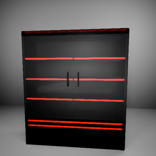 Gaming Shelf Red Led 2